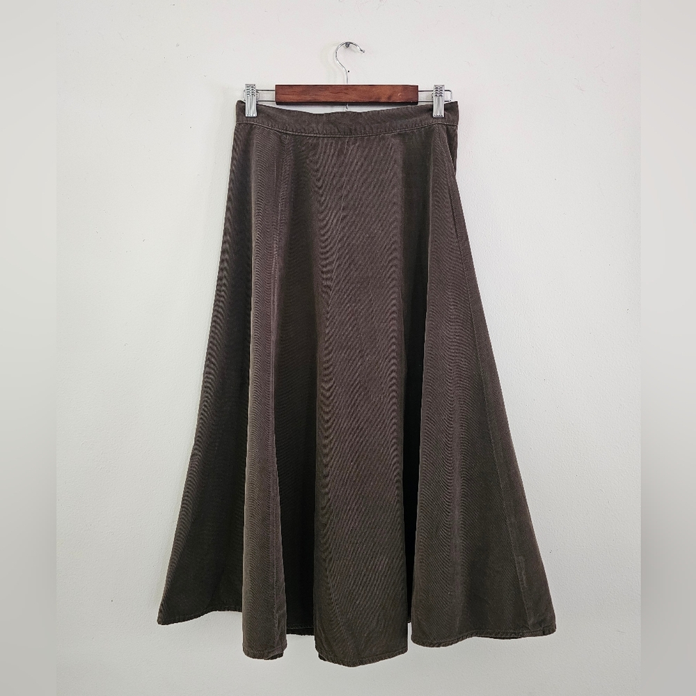 J. Crew Brown Corduroy Skirt 100% Cotton